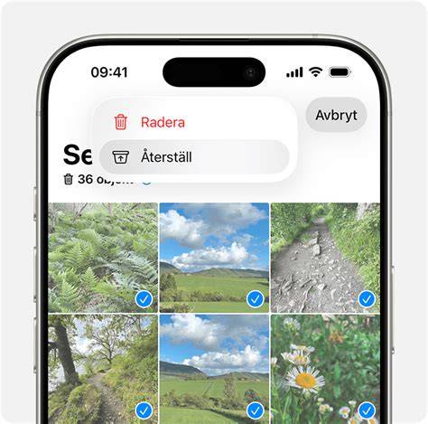 Senast raderade bilder iphone